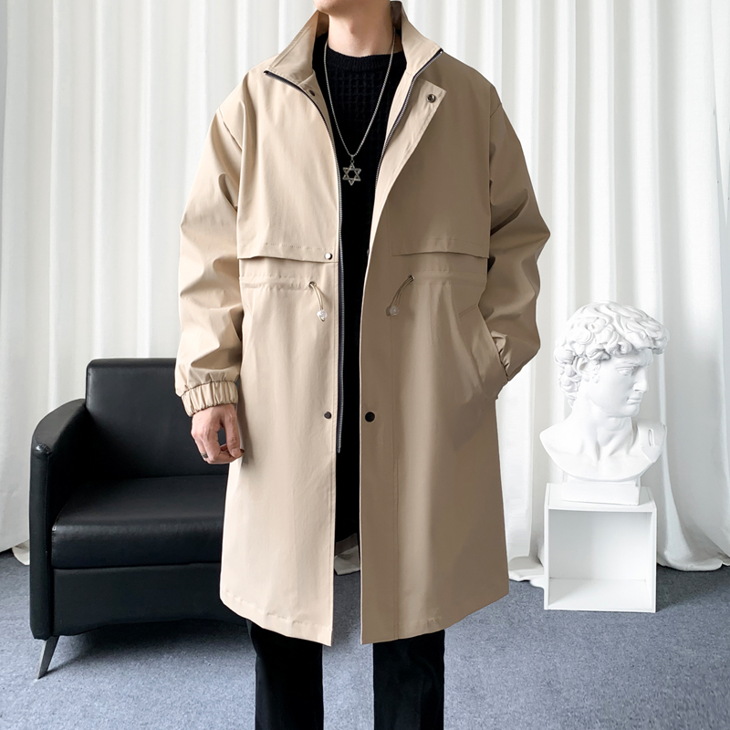 Mantel Trench gaya Korea pria, - Streetwear Brand Clothing ulasan dan harga
